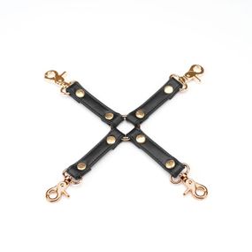 Крестовина Liebe Seele Black Organosilicon Hogtie, экокожа Sex Aura