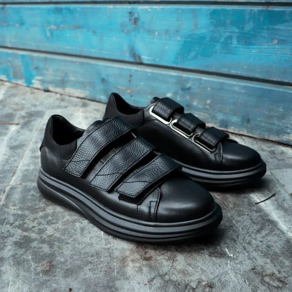 Чоловічі кеди на липучках шкіряні 41 розмір | Зображення 1