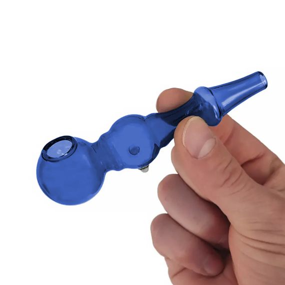 Скляна Трубка Універсальна "Pipe Large Hole Blue" | Зображення 2