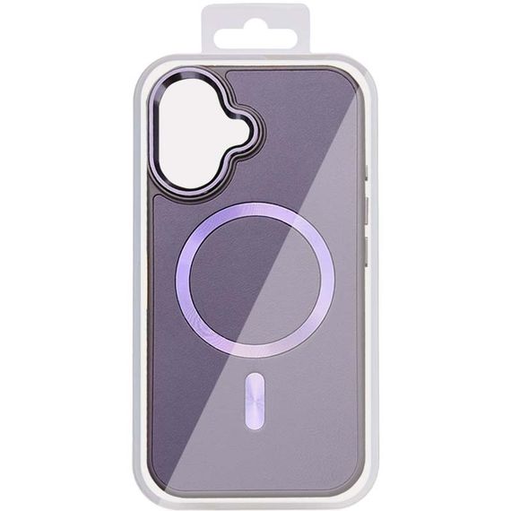Кожаный чехол SnapCase with MagSafe для Apple iPhone 16 (6.1") Dark Purple | Зображення 2