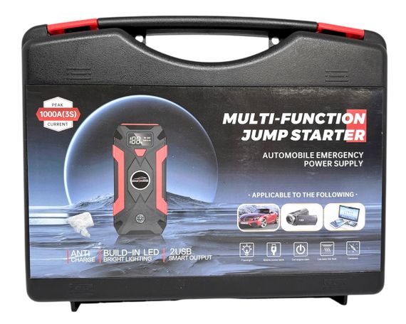 Пусковий пристрій для авто Jump Starter 12V 600A з USB і Type-C, бустер для запуску автомобіля, портативний power bank | Зображення 7
