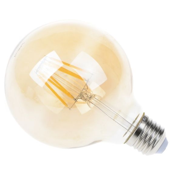 Лампа светодиодная LED 6W E27 COG WW G95 Amber 220V | Зображення 2