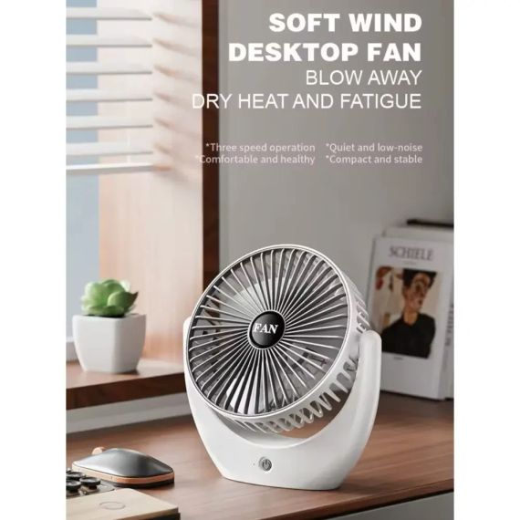 Портативный вентилятор настольный мини ручной Portable Fan AND LY-853 | Зображення 4