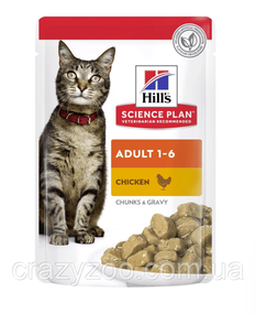 Влажный корм для котов Hill's Adult Chicken с курицей 85 г 604001