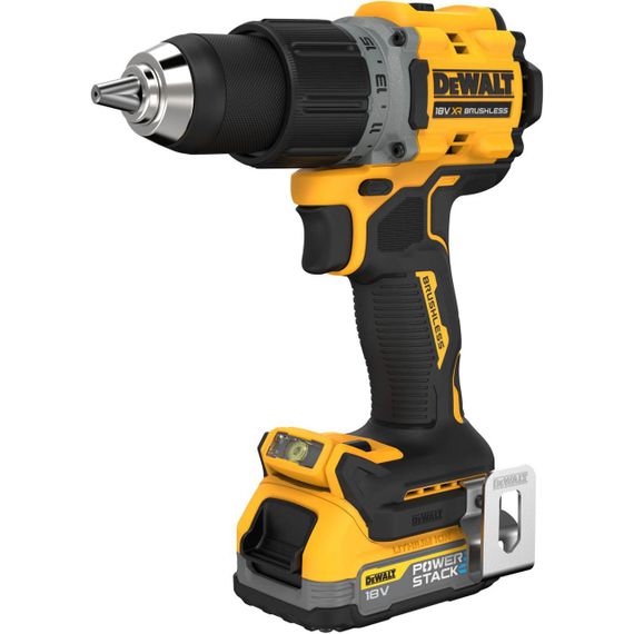 Дрель-шуруповёрт аккумуляторная бесщёточная 90 Нм DeWALT DCD800E2T | Зображення 1