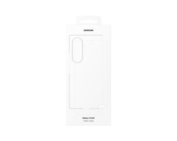 Оригинальный защитный чехол с защитными пленками Samsung Galaxy Fold7 Clear Case Прозрачный (EF-AF966) | Зображення 1
