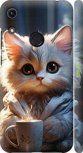 Чохол на Huawei Y6s Білий кіт "5646m-1871-2448"