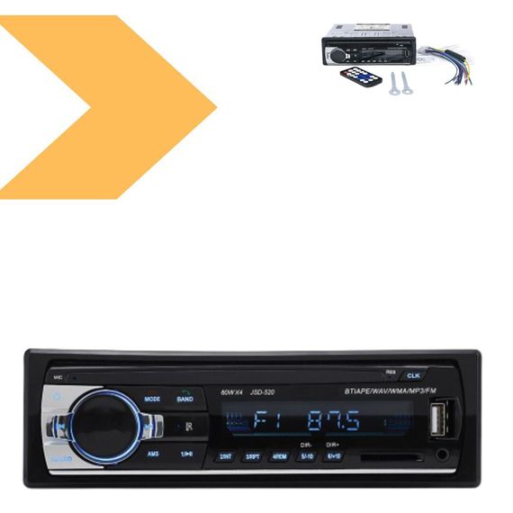 Автомагнітола MP3 SA 520 ISO +ВТ (колір відомий) (43175-SA 520_338)