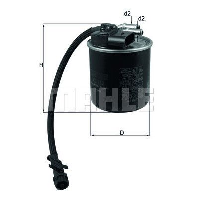 Фильтр топливный Mahle KL912 | Зображення 2
