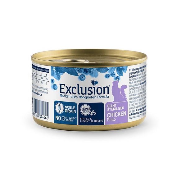 Exclusion Cat Giant Sterilized Chicken консерви для стерилізованих котів великих порід з куркою 85 г