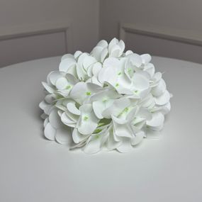 Гортензия латексная искусственная h=70см. d=17 cm 1шт. Цвет: белый