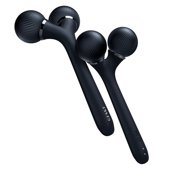 Електронний ультразвуковий ролик для обличчя та тіла GESKE Sonic Facial&Body Roller 4в1 black | Зображення 5
