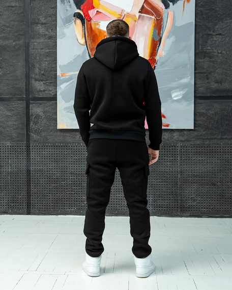 Костюм овер карго-зип чорний S XL | Зображення 3