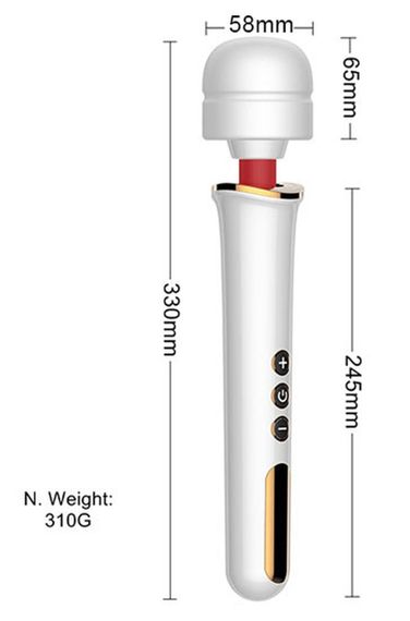 Вібромасажер Boss Series - Massager Super Powerful USB Black 10 Function, BS2200012 Sex Aura | Зображення 4