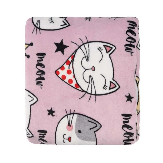Плед Ardesto Flannel Котики ART0132PB 160х200 см | Зображення 1
