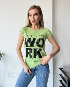 Футболка для женщин цвет салатовый FI_007363
