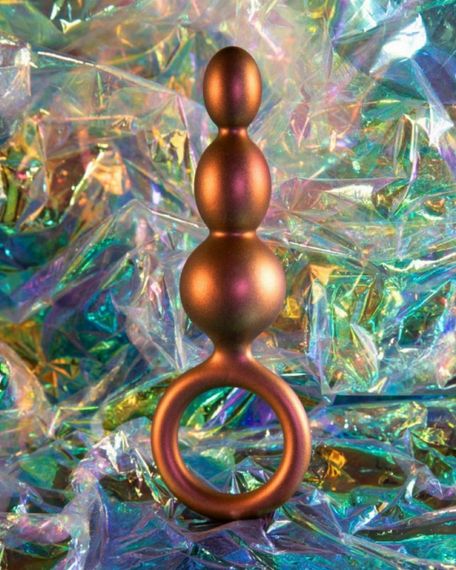 Анальна пробка з петлею з бісеру ADVENTURES MATRIX Sex Aura | Зображення 2