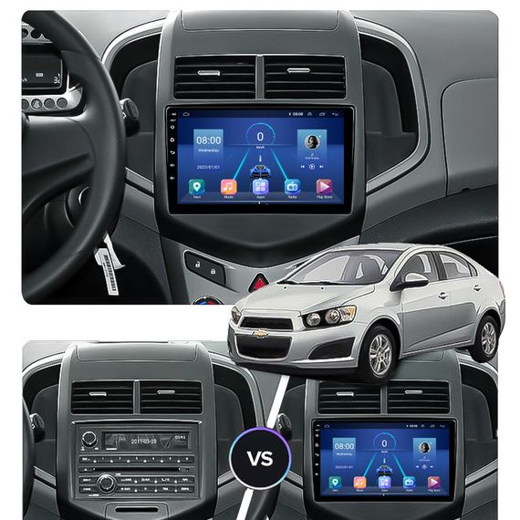 Штатная магнитола Lesko для Chevrolet Sonic I 2011-2016 экран 9" 6/128Gb 4G Wi-Fi GPS Top Шевроле | Зображення 2