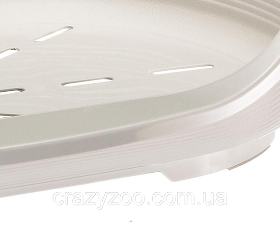 Пластиковий лежак для собак та котів Ferplast Siesta Deluxe 4 білий 61.5х45х21.5 см 70204911 | Зображення 6