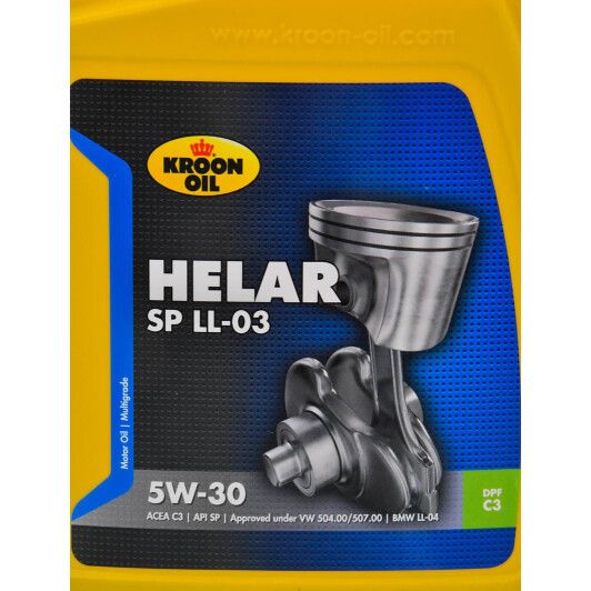 Масло моторное KROON OIL HELAR SP LL-03 синтетика 5W30 1л (33094) | Зображення 1