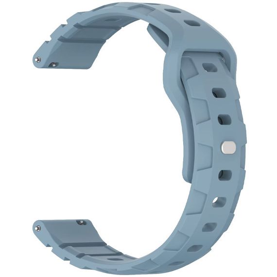 Силіконовий ремінець Defense для Smart Watch 20mm Light Blue | Зображення 1