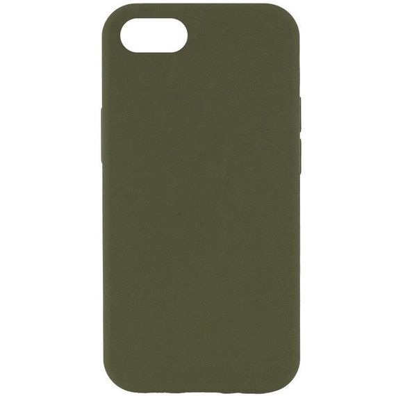Чохол Silicone Case Full Protective (AA) NO LOGO для Apple iPhone SE (2020) Зелений / Dark Olive