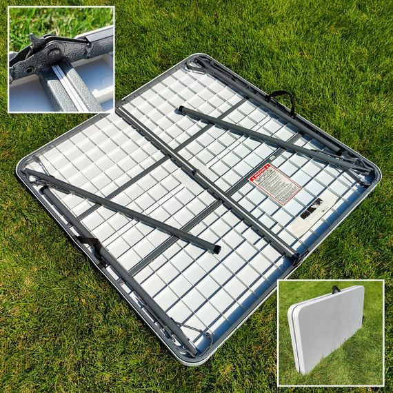 Набір складної мебелі(Стіл и 4 стільця), Білий (з сумкою) SW-00001540 | Зображення 7