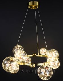 Люстра потолочная LED MD9138-12-led Латунь 40-130х78х78 см.