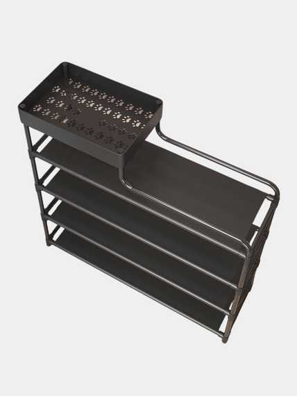 Стелаж для взуття Shoe rack BLACK | Зображення 4