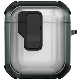 Футляр протиударний Locking Button для навушників Airpods 1/2 Apple Green
