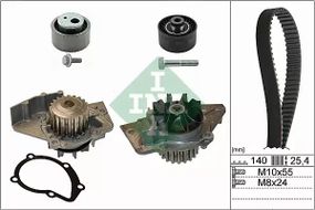 Помпа + комплект ременя ГРМ FIAT SCUDO, CITRO coreN XSARA, INA (530044030)