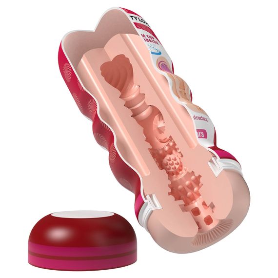 Мастурбатор PRETTY LOVE Flora Vacuum Cup, TPE, телесный цвет Sex Aura | Зображення 2