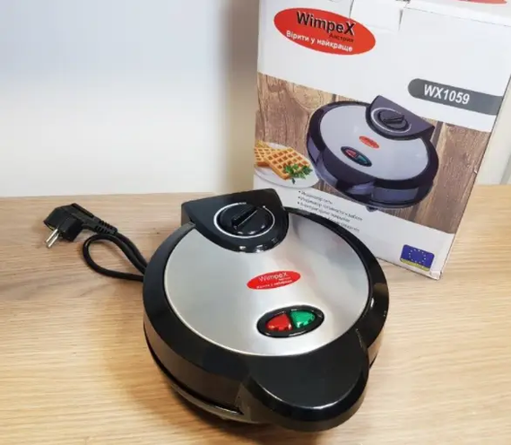 Вафельниця Wimpex WX-1059, 1200 Вт | Зображення 2