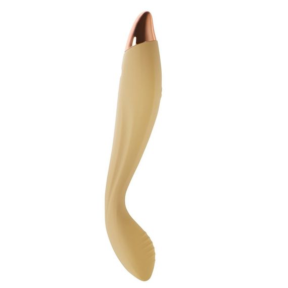 Вібратор для стимуляції точки G та клітора Sweet Em Velvet Lure, ніжно жовтий Sex Aura
