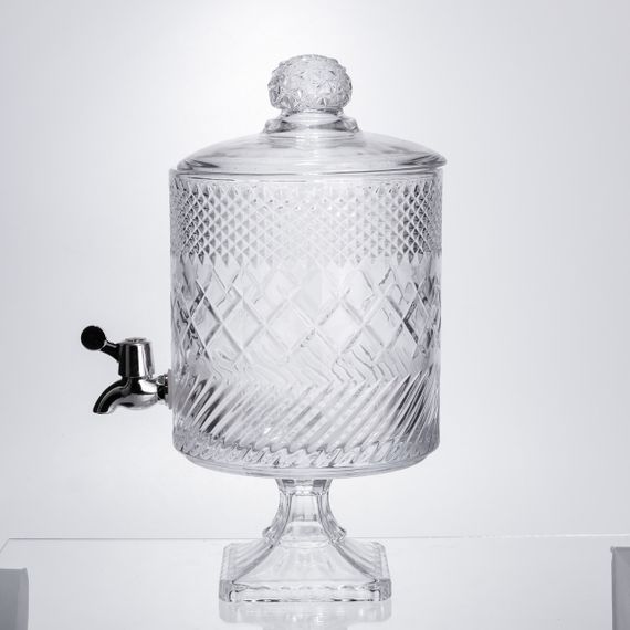 Лимонадниця з краном на підставці скляна 4,5 л HP-19-4 | Зображення 4