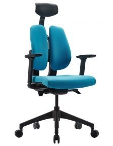 Кресло офисное DUOREST D2 blackblue ортопедическое