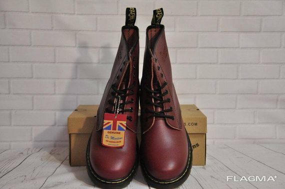 Ботинки Dr.Martens 1460 (Бордовые) Размер 41 42 43 44 45 | Зображення 2