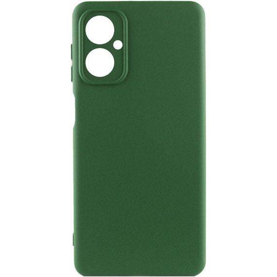 Чохол TPU GETMAN Liquid Silk Full Camera для Motorola Moto G14 Зелений / Dark green