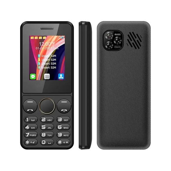 Кнопковий мобільний телефон на 4 сім карти AIEK s-mobile S73 Black
