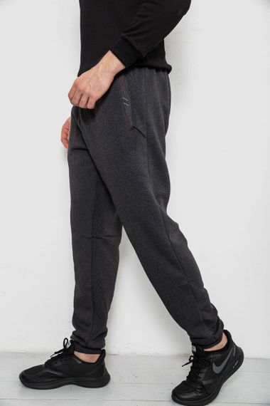 Спортивные штаны мужские на флисе, цвет серый, 244R41748 | Зображення 2