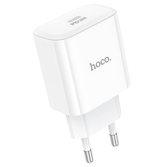 СЗУ 110-240V HOCO C76APro, USB-C, PD30W, PPS, QC3.0, White, Box