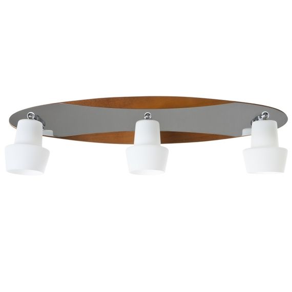 Светильник настенно-потолочный спот поворотный накладной HTL-123/3 CHR | Зображення 1