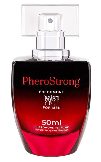 Туалетна вода із феромонами PheroStrong Beast For Men 50 ml, 3200067 Sex Aura | Зображення 1
