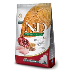Сухий корм з куркою для цуценят середніх та великих порід Farmina N&D Chicken & Pomegranate Puppy Medium & Maxi, 2.5 кг