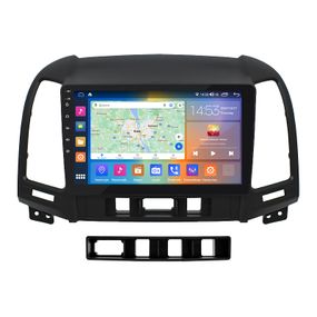 Штатная магнитола 9" Lesko для Hyundai Santa Fe II Рестайлинг 2009-2012 4/64Gb CarPlay 4G Wi-Fi GPS Prime