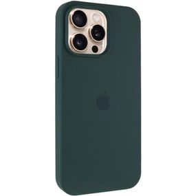 Чохол Silicone Case Full Protective (AA) для Apple iPhone 14 Pro (6.1") Зелений / Forest green