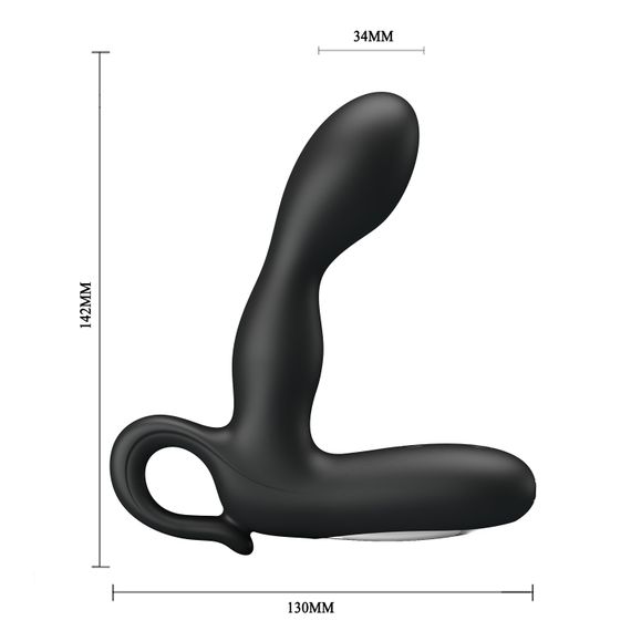 Масажер простати - Pretty Love Barrack Prostate Stimulator Black | Зображення 5