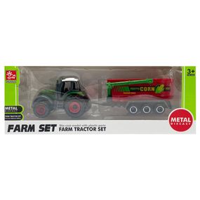 Детский трактор с прицепом "Farm Set" SQ82002-1B(Green-Red)
