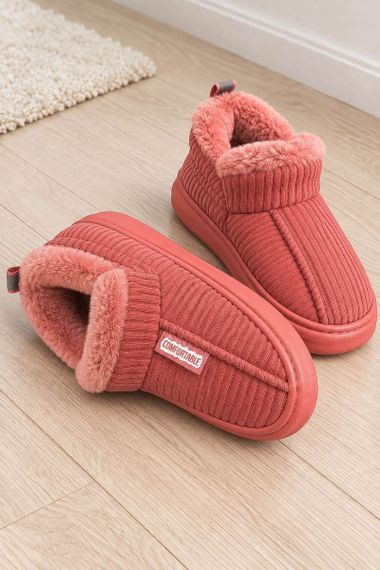 Капці-уггі жіночі повсякденні, колір кораловий, 243R1592 | Зображення 2