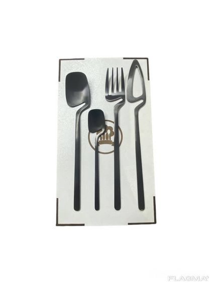 Набор столовых приборов Kitchen на 2 персоны Black | Зображення 2